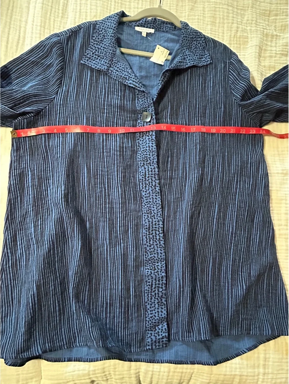 Habitat striped button down oversized shirt NWT